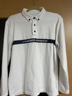 UNDER ARMOUR 長袖ポロシャツ L ホワイト