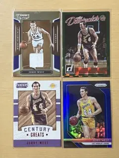 全シリアル NBA JERRY WEST GAME JERSEY 4枚セット