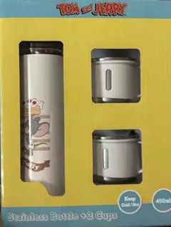 トムとジェリー ステンレスボトル + 2カップ 450ml