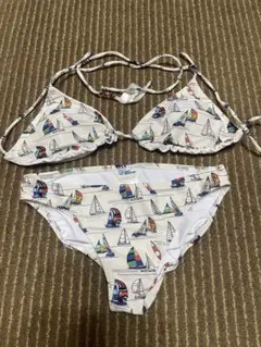 SHIPS 水着　新品　値札付き　パット付き キャップ付き高機能袖付セパレートフィットネス水着1210147