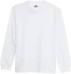 美品☆Hanes ヘインズ BEEFY-T® ロングスリーブT ☆Lサイズ☆白