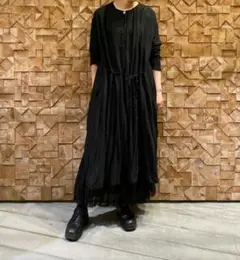 美品★25年SS★パドカレ　ワンピース　チュニック　ヘンプ　麻　ドレス