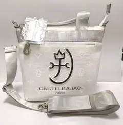 新品未使用　CASTELBAJAC ショルダーバッグ　白　ホワイト　鞄　グレー