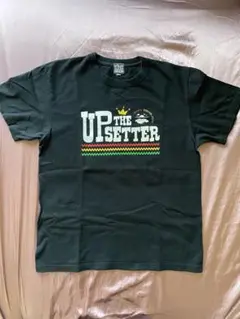 レア KINGSIZE UP THE SETTER Tシャツ中古品 黒、ラスタ