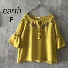 earth music & ecology イエローチュニック 五分袖