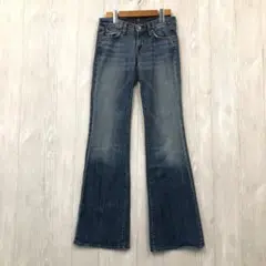 【美品】 for all 7man kind フレアデニムパンツ L相当 薄手