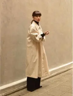UNIQLOU ユニクロユー ライトロングコート S ホワイト UNIQLO