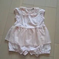 petit main　ピンク　ロンパース 70
