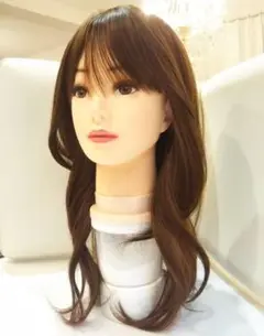 断熱美女ウィッグ✨I型つむじ地肌✨深田恭子❣️メナード✨ゆる巻き美人ロングカール