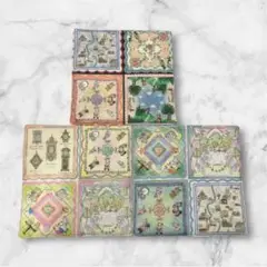 ハンドメイド　ユキエモン　ハンカチ3枚セット　4重ガーゼ　ハンカチコレクター