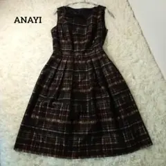 ANAYI タックフレアワンピース