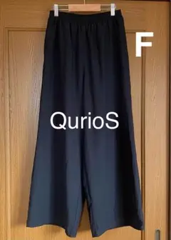 クイズノック QurioSワイドパンツ F 黒 QurioStore限定