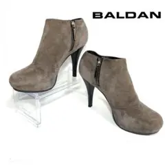 BALDAN バルダン 36 1/2 スエード ショートブーツ グレージュ