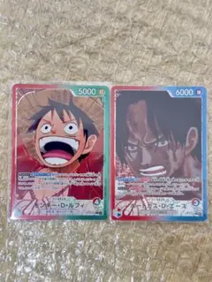 ポートガス・D・エース リーダー & モンキー・D・ルフィリーダーパラレルカード