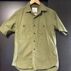 SHIPS 半袖シャツ オリーブ M