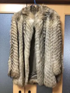 エンバ リアルファー コート タヌキ F