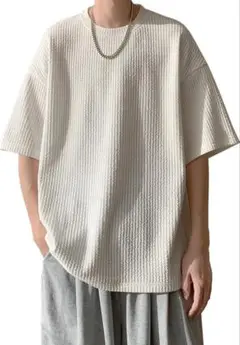 【最安値】BesBet Tシャツ Mサイズ ホワイト メンズ 半袖 五分袖