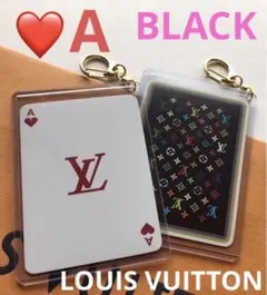 (❤️A)BLACKルイ ヴィトン 村上隆 マルチカラー 黒トランプ チャーム付
