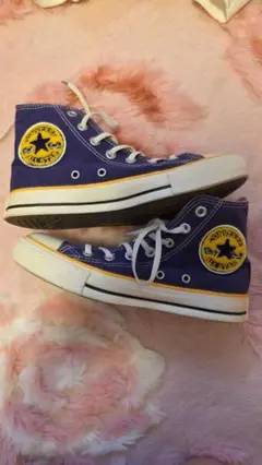 ALL STAR 紫 ハイカットスニーカー　紐なし