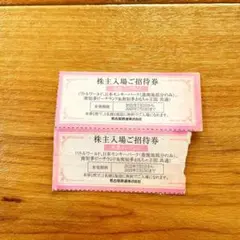 名鉄 株主 ご招待券 リトルワールド モンキーパーク 南知多ビーチランド 2枚