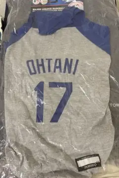 MLB公式 Lサイズ 　ドジャース 大谷翔平選手モデル　 パーカー 　青　犬服
