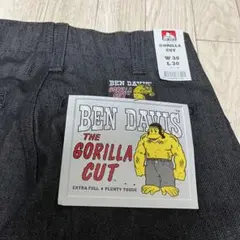 BEN DAVIS ゴリラカット デニム 30インチ 先染め ブラック