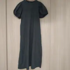 パフスリーブ　ワンピース