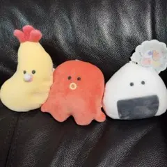 ぬいぐるみキーホルダーセット エビフライ たこさんウインナー おにぎり