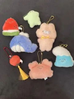 ぬいぐるみキーホルダー7個セット