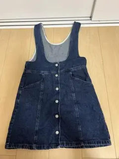 GU デニム サロペット　150