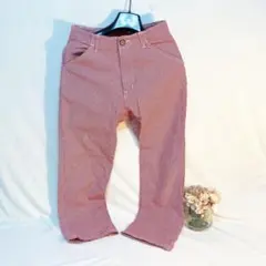 ドラッグストアーズ drug store's 赤と白のチェックパンツ Sサイズ