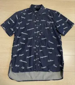 美品 BLACK LABEL 半袖シャツ デニム Mサイズ