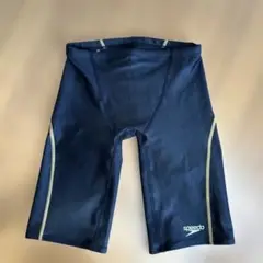 speedo FINA承認 競泳用水着 黒 ゴールドライン　XL