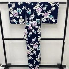 夏浴衣 浴衣 注染 コーマ地 可愛い花 木綿 i-3249