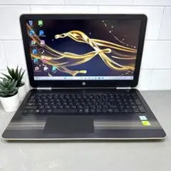 【高性能】HPモダンゴールド☘7世代i7☘️メモリ16☘️NVMe256+1TB
