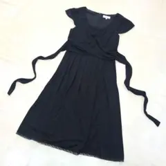 【美品】KUMIKYOKU PRIER 組曲 ワンピース フォーマル　ブラック