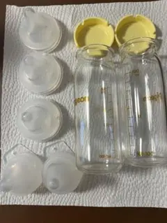 ピジョン母乳実感直付け哺乳瓶100ml新生児用 2本セット+SSサイズ乳首3個