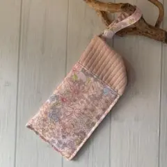 ハンドメイド　吊るせるメガネケース