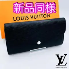 国内完売品♪ ヴィトン財布 ポルトフォイユサラ エピ ノワール 箱付