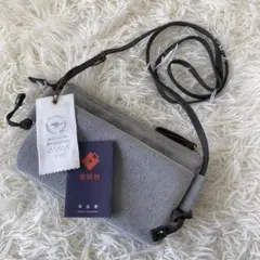 豊岡鞄✨TUTUMU スエード　新品タグ付　お散歩ウォレットサコッシュ　日本製
