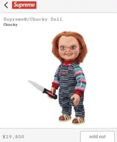 チャッキー supreme 週末セール Supreme 新品 シュプリーム SUPREME Chucky Doll チャッキー
