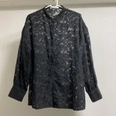 TYTYCLAPPY ブラックレース長袖シャツ