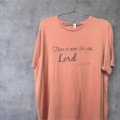 【古着】ピンク Tシャツ メッセージプリント　XL 古着　海外