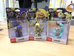 amiibo コジャケ、インクリングイエロー、オクトリングブルー セット売り