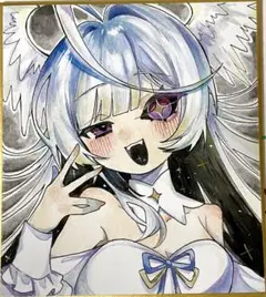 オリジナル イラスト 色紙 手描き