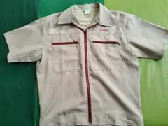 東芝作業着　MYA UNIFORM ベージュ 半袖シャツ Lサイズ