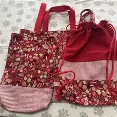 赤のハリネズミくんの入園入学3点セット
