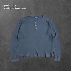 PolobyRalphLauren 90'sサーマルワッフルロンTヘンリーネック