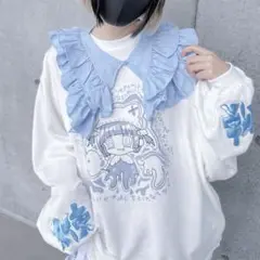 ぬた。 しまむらコラボ ロンＴ&つけ襟 天使界隈