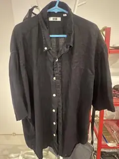 UNIQLO U 黒 半袖シャツ Lサイズ